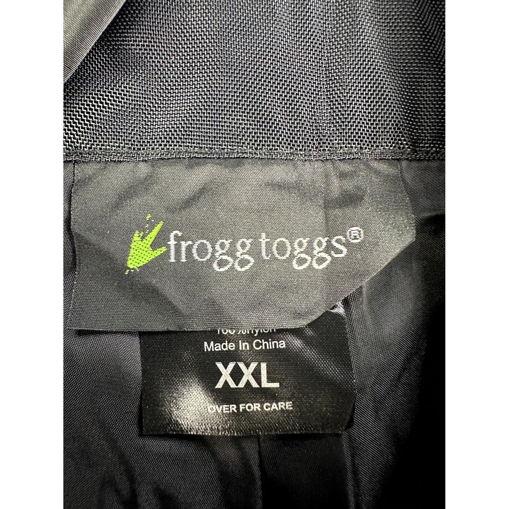 Frogg Toggs Bibbs Overalls Mens 2XL Black StormWatch Waterproof Breathable New - Picture 9 of 13